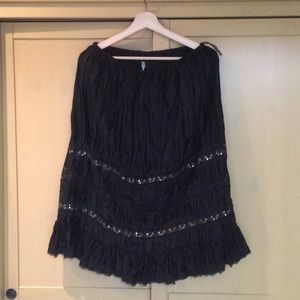 Future Paradise silk skirt